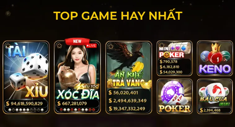 Không gian game hiện đại - Đa dạng thể loại tại cổng game Hitclub.